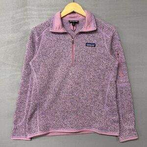 Pink Patagonia Better Sweater Pullover 1/4 Zip Fleece Jacket Small